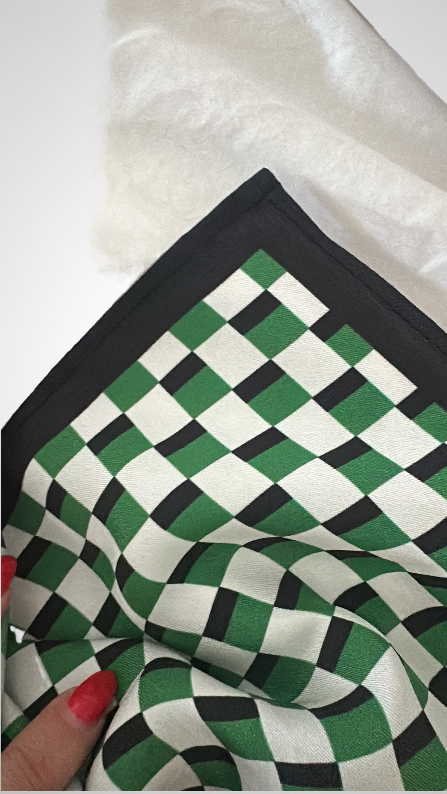 Grand Prix Carrera Green Silk Tie Top